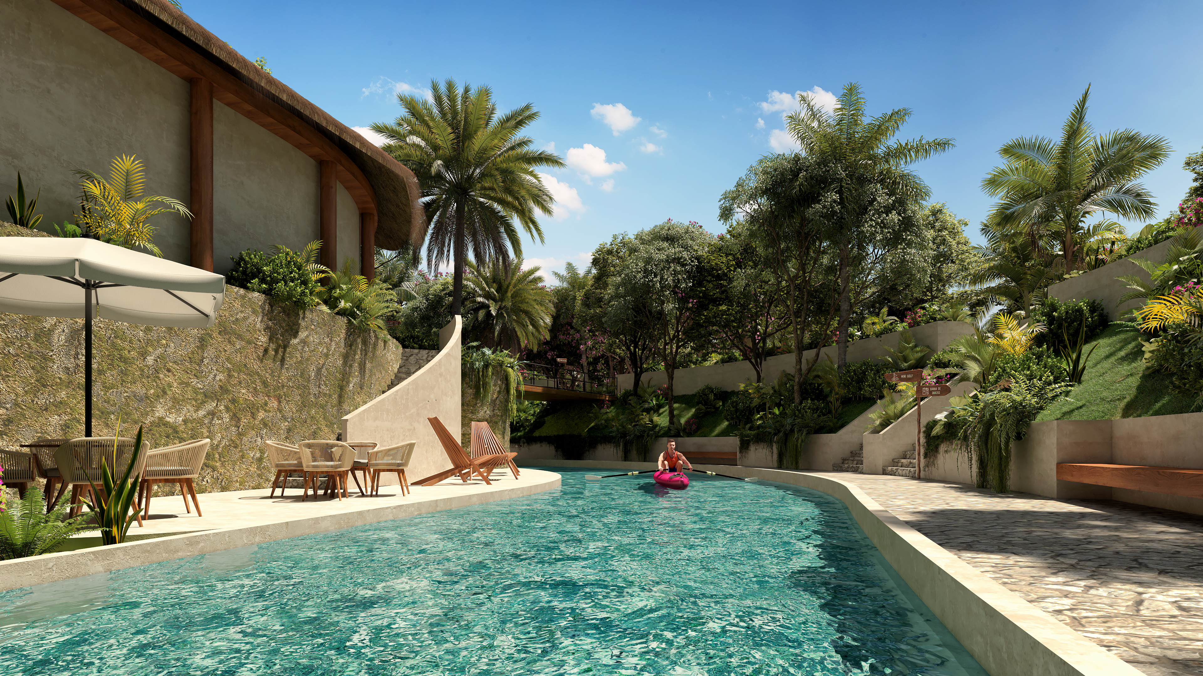 Piscina natural en desarrollo